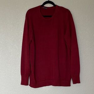 Brandy Melville Maroon Red Crewneck Sweater